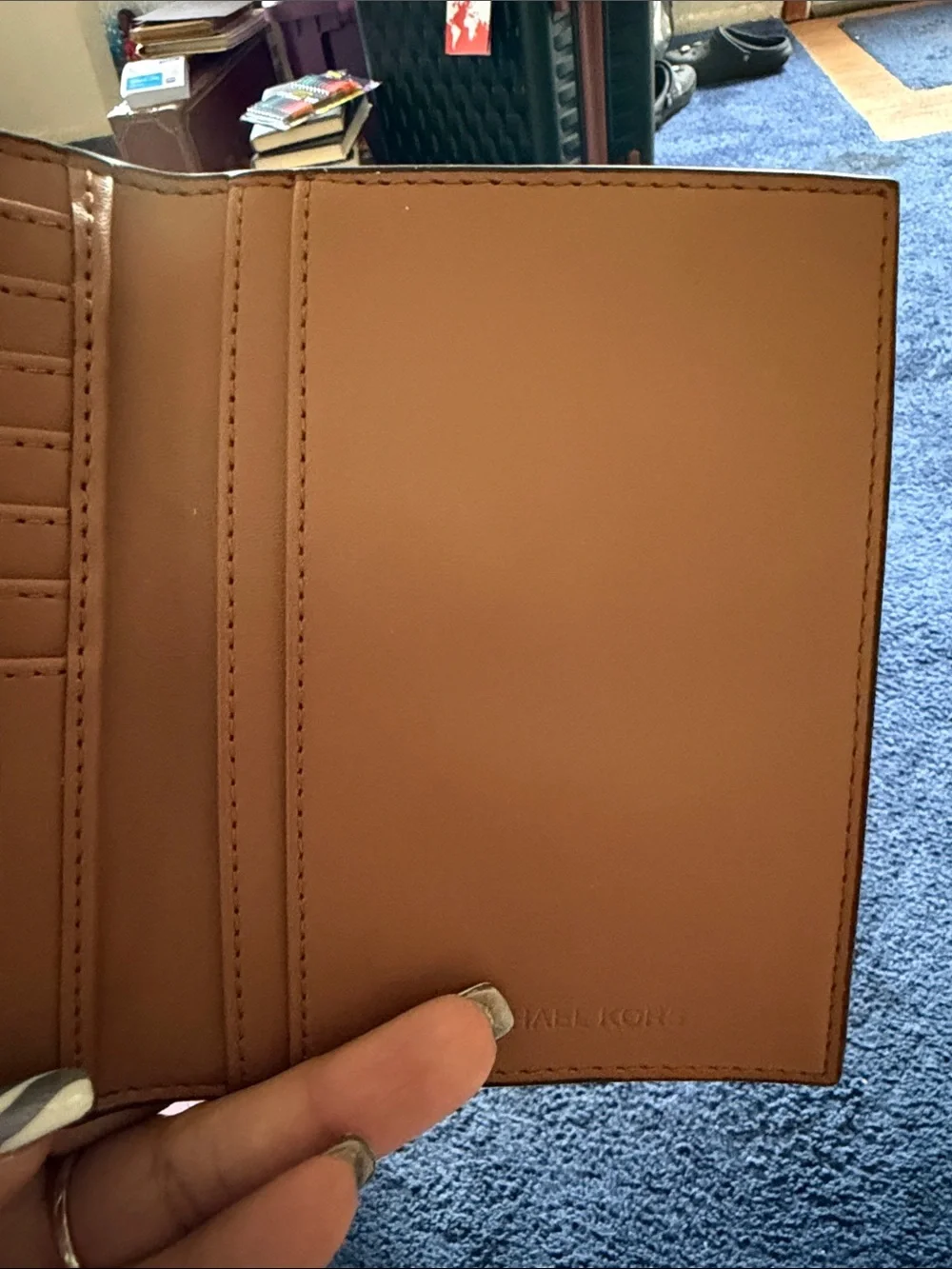 Michael Kors Brown/Black Signature Card & wallet
